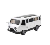 Modelo De Aleación De Fundición A Presión para Autobús UAZ Traveller 1 36 Colección Conmemorativa De Simulación De Luz Y Sonido(White)