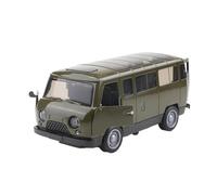 Modelo De Aleación De Fundición A Presión para Autobús UAZ Traveller 1 36 Colección Conmemorativa De Simulación De Luz Y Sonido(Green)