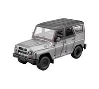 Modelo De Aleación De Fundición A Presión para SUV UAZ Hunter 1:24 con Sonido Y Luz Simulados Decorar El Hogar(Gray)