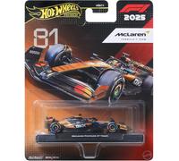 Modelo De Auto PIASTRI Nr 81 Fórmula 1 McLaren 2025 1/64 8cm F1 Hot Wheels JKD81