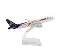 Modelo De Avión 1/400 para Thai Smile Airbus A320 Modelo De Avión De Aleación Modelo De Avión Modelo De Avión con Soporte Colección (Color : A)
