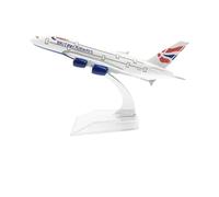 Modelo de avión 16 Cm para British Airways Plum Blossom Boeing B777 Modelo Avión De Metal Fundido Presión 1:400 Modelo Exhibición Estática Avión(British A380)