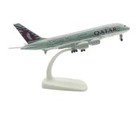 Modelo de avión 18-20 CM para Qatar Airways Airbus Modelo De Avión De Metal Fundido A Presión Modelo De Avión De Colección De Exhibición Estática(Qatar A380)