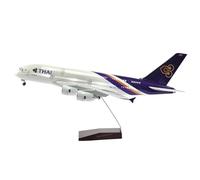 Modelo de avión 47 Cm De Resina Fundida A Presión 1/160 para El Modelo De Avión Boeing B747 del Barco Dragón Tailandés con Luces Y Ruedas Pantalla Estática(with Light a380)