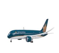 Modelo de avión a escala 1/130 de 47 cm, apto para B787 Dreamliner Vietnam Airlines, modelo de luces y ruedas, avión de plástico, escala de juguete, modelo (A)