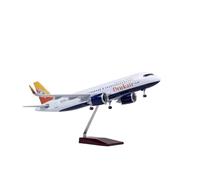 Modelo De Avión Airbus A320 Neo Bhutan Escala 47 Cm Resina Fundida A Presión Coleccionable(with Lamp)