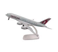 Modelo de avión Aire De Metal De Aleación De 18x20cm para Qatar Airways Airbus 380 A380, Modelo De Avión Fundido A Presión, Modelo De Avión