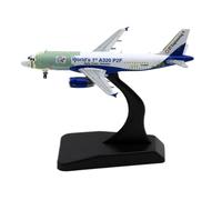 Modelo de avión Avión Coleccionable De Aleación 1:400 para Airbus, El Primer Modelo De Avión Fundido A Presión A320 P2F del Mundo, D-AAES con Soporte