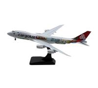 Modelo de avión Avión Coleccionable De Aleación 1:400 para La Serie Interactiva Cargolux Boeing B747-8F Modelo De Avión Fundido A Presión