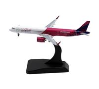 Modelo de avión Avión Coleccionable De Aleación, Regalo 1:400 para Wizz Air Abu Dhabi Airbus A321NEO, Modelo Jet De Avión Fundido A Presión