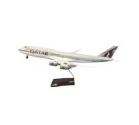Modelo De Avión B747 A Escala 1:130 Colección De Resina Fundida A Presión De Qatar Decoración para El Hogar Aficionados Militares(No Light)