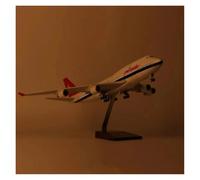 Modelo de avión B747 Resina fundida a presión Escala 1:150 con luz colección Juguetes decoración en Miniatura Juego de Pasatiempos en Miniatura(with Lights)