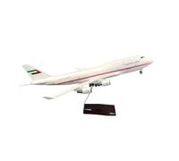 Modelo de avión B747 Resina fundida a presión Escala 1/160 con luz Ideal para decoración escritorios oficinas y hogares Juego de Pasatiempos en Miniatura(Without Lights)