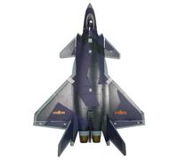 Modelo de avión Caza Aleación A Escala 1/48 para J-20 La Fuerza Aérea China,Modelo Avión con Dientes De Fuego,Juguete,colección para Niños(STLY B)
