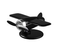 Modelo De Avión con Energía Solar - Decoración Giratoria con Energía Solar para Coche - Helicóptero Decorativo | Figura para Salpicadero Operada por Luz Solar en Estantería o Escritorio de