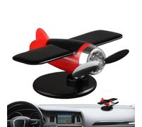Modelo De Avión con Energía Solar | Modelo Decorativo De Helicóptero Solar Giratorio - Figura para Salpicadero Operada por Luz Solar en Estantería o Escritorio de Interior