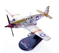 Modelo de avión de aleación Terminado P-51B Mustang de la Fuerza Aérea de EE. UU., Escala 1/72, for exhibición de Juguetes de colección.(Yellow)
