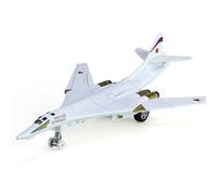 Modelo de avión de la Unión Soviética, Bombardero supersónico TU160, aleación, colección de Juguetes para Adultos, decoración de Escritorio para Hombres, 10 Pulgadas(White)