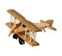 Modelo De Avión De Madera: Juguete De Avión Vintage Hecho A Mano, Decoración De Aeronaves Retro | Pantalla Clásica De Escritorio De Madera, Adorno De Plano Coleccionable Para Adultos, Niños, Niñas, Ni