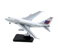 Modelo de avión de Metal Fundido a presión Boeing B747SP de United Airlines White Livery (Modelo a Escala 1:400)