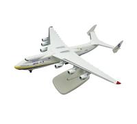 modelo de avión de pasajeros Adecuado for el modelo de avión de pasajeros de 20 cm Antonov AN225, transporte estratégico, modelo de avión de metal fundido a presión a escala 1/400, kit de juguete mode