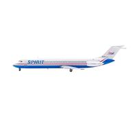 Modelo de avión de pasajeros Avión de Metal Fundido a presión DC-9-40 de American Spirit Airlines, Modelo a Escala 1:200, Juguete Coleccionable, piloto de aleación. Modelo en Miniatura
