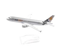 modelo de avión de pasajeros For modelo de avión de pasajeros de 16 cm, modelo de avión Jetstar Airbus A320, avión plano, metal fundido a presión, kit de juguete de modelo de avión a escala 1/400 mode