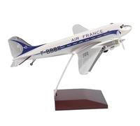 Modelo de avión de pasajeros Modelo de avión a Escala 1:200 Douglas DC-3 de Air France, Modelo de avión de Metal Fundido a presión for coleccionar y exhibir. Modelo en Miniatura