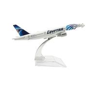 modelo de avión de pasajeros Modelo de avión aéreo egipcio Boeing 777 de 16cm, modelo de avión de Metal fundido a presión, Kit de modelo a escala 1/400, adecuado for decoración de modelos modelo en mi