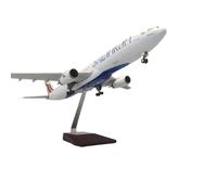 modelo de avión de pasajeros Modelo de avión de Metal fundido a presión, escala 1:135, 47CM, for SriLankan Airlines, Airbus A330, Kit de colección de modelos de avión modelo en miniatura(Withlight)