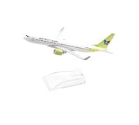 modelo de avión de pasajeros Modelo de avión JINAIR Boeing 737 de Corea del Sur, 16cm, modelo de avión de Metal fundido a presión, adecuado for exhibición de modelo a escala 1/400 modelo en miniatura