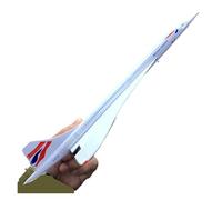 Modelo De Avión De Pasajeros Supersónico Concorde A Escala 1:200 con Soporte De Metal. Aficionados Militares(Style 1)