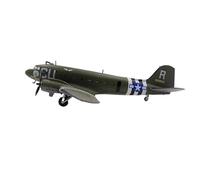 Modelo de avión Escala 1:100 para Avión Transporte Ferroviario Ligero Douglas C47 La Segunda Guerra Mundial, Modelo Avión Metal Fundido A Presión(CU)