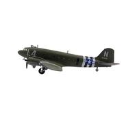 Modelo de avión Escala 1:100 para Avión Transporte Ferroviario Ligero Douglas C47 La Segunda Guerra Mundial, Modelo Avión Metal Fundido A Presión(L4)