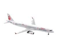 Modelo de avión Escala 1:200 para A321 B-HTF Dragon Aviation, Modelo De Avión De Metal Fundido A Presión, Coleccionable Estático
