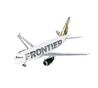Modelo de avión Escala 1:400 For NG48008 Frontier Airlines A318 N807FR, Modelo De Avión De Metal Fundido A Presión, Avión Único Airliner Kit