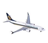 Modelo de avión Escala 1:400 For Singapore Airlines Boeing 737 MAX 8 9V-MBA, Adornos De Colección De Modelos De Aviones De Metal Fundido A Presión Airliner Kit