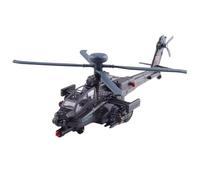 Modelo de avión Escala 1/64 para Helicóptero Apache AH-64, Modelo Militar, Caza del Ejército, Modelo De Avión Fundido A Presión, 23CM