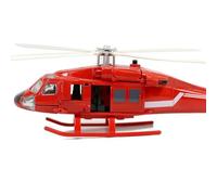 Modelo de avión Escala 1/72 para Helicóptero Rescate,Modelo Militar,Luchador del Ejército, Modelo Avión Metal Fundido Presión,decoración Colección(Red)