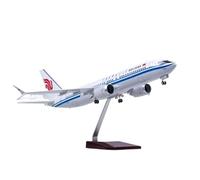 Modelo de avión Escala 1:85 para Modelo De Resina De Avión Air China B737 MAX con Luces Y Ruedas, Pantalla De Modelo Estático Fundido A Presión(No Light)
