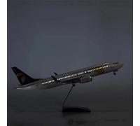 Modelo de avión Escala 1:85 para Modelo Resina Fundida Presión Boeing 737 Mongolian Airlines con Exhibición Colección Modelos Estáticos Livianos(with Light)