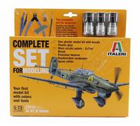 MODELO DE AVIÓN ESTÁTICO ITALERI JUNKERS JU-87B STUKA MILITAR 1935 ESCALA 1/72