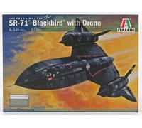 MODELO DE AVIÓN ESTÁTICO ITALERI LOCKHEED MARTIN SR 71 BLACKBIRD DRONE 1968 1/72