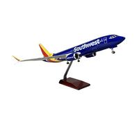 Modelo de avión extra grande Southwest Boeing 737 Max 8 LED, escala 1/85
