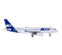 Modelo de avión Modelo Avión Escala 1:400 For GJJON1764 Joon A320-200 F-GKXN Serie De Modelos De Aviones Giratorios Voladores Aleación En Miniatura Airliner Kit