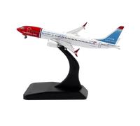 Modelo de avión Modelo De Aleación Fundido A Presión A Escala 1/400 para Avión Noruego B737 MAX8 LN-BKC B737 con Tren De Aterrizaje Base