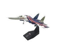 Modelo de avión Modelo De Avión 1/100 Caza De La Fuerza Aérea Rusa Su 35 Avión Modelo De Aleación Fundido A Presión 1:100 Aviones De Metal(SU 27 Performing)