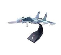 Modelo de avión Modelo De Avión 1/100 Caza De La Fuerza Aérea Rusa Su 35 Avión Modelo De Aleación Fundido A Presión 1:100 Aviones De Metal(Su 27 Fighter)