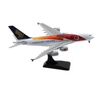 Modelo de avión Modelo De Avión A Escala 1:400 Fundido A Presión For Airbus A380 Star Alliance De Singapore Airlines 9V-SKI