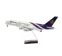 Modelo de avión Modelo De Avión Boeing B747 Tailandés A Escala 1:160, Fundido A Presión De Resina, con Luces Y Ruedas, Modelo De Exhibición Estática(with Light a380)